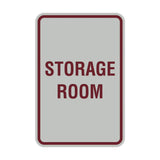 Portrait Round Storage Room Sign