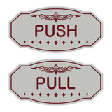 Victorian Push Pull Sign Set