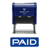 Paid Reversed Self Inking Rubber Stamp
