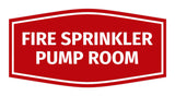 Signs ByLITA Fancy Fire Sprinkler Pump Room Sign with Adhesive Tape, Mounts On Any Surface, Weather Resistant, Indoor/Outdoor Use