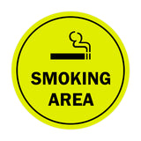 Signs ByLITA Circle Smoking Area Sign