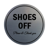 Signs ByLITA Circle Shoes off Please Thank you Sign