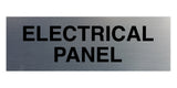  Brushed Silver Standard Electrical Panel Sign