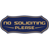Stylish No Soliciting Sign