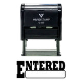 Entered Office Self-Inking Office Rubber Stamp