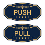 Victorian Push Pull Sign Set