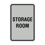 Portrait Round Storage Room Sign