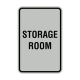 Portrait Round Storage Room Sign
