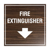 Signs ByLITA Square Fire extinguisher Sign with Adhesive Tape, Mounts On Any Surface, Weather Resistant, Indoor/Outdoor Use