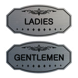 Victorian Ladies And Gents Sign Set