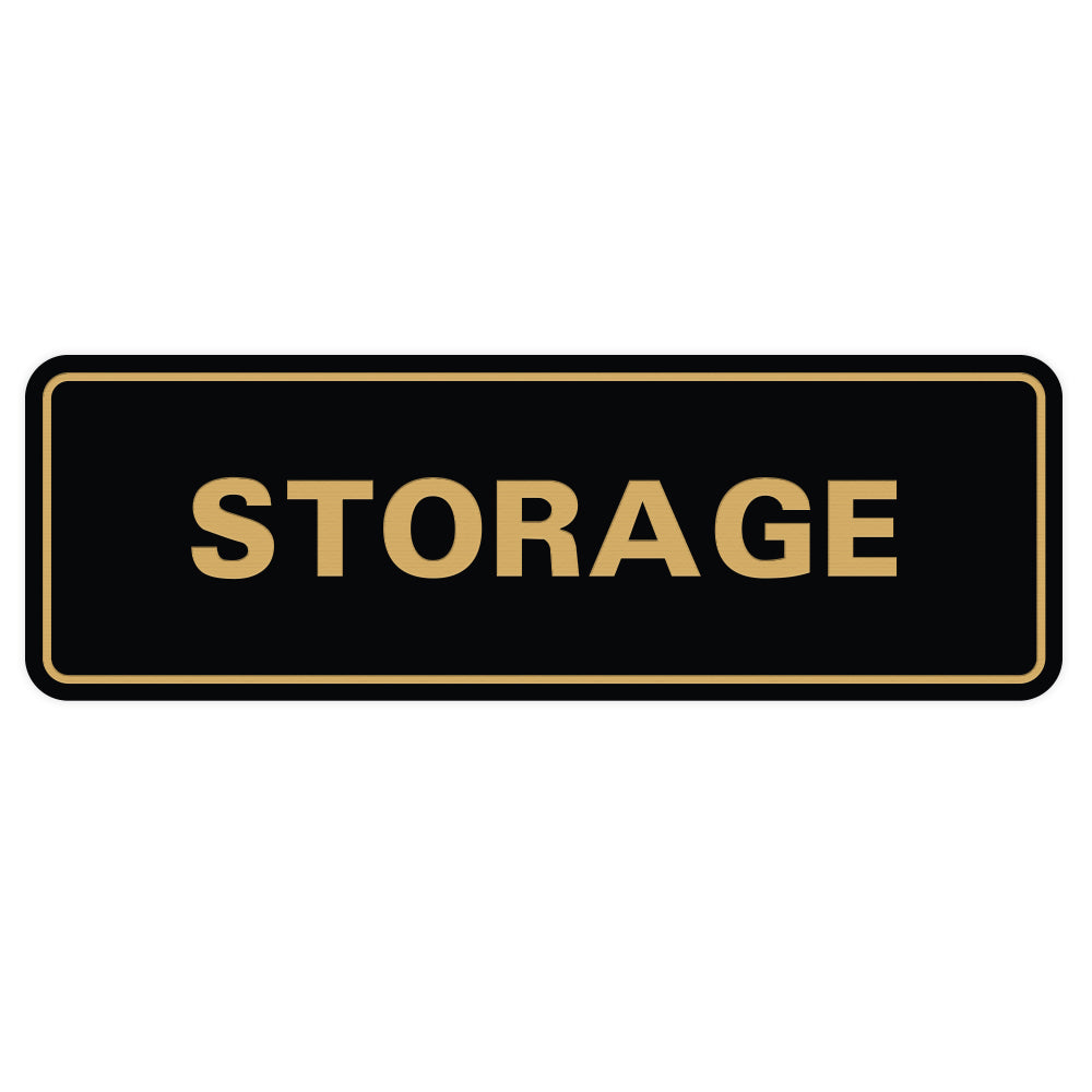 Standard Storage Sign