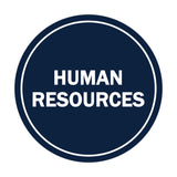 Signs ByLITA Circle Human Resources Sign