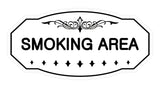 Victorian Smoking Area Sign