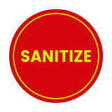 Signs ByLITA Circle Sanitize Sign