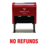 No Refunds Self Inking Rubber Stamp