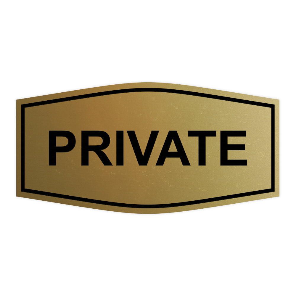 Fancy Private Sign