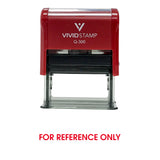 For Reference Only Self Inking Rubber Stamp