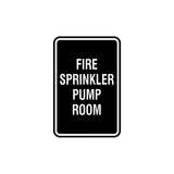 Portrait Round Fire Sprinkler Pump Room Sign