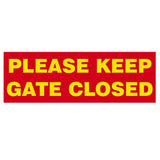 Basic PLEASE KEEP GATE CLOSED Sign