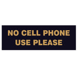 Basic NO CELL PHONE USE PLEASE Sign