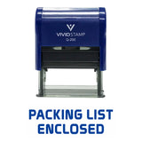 Packing List Enclosed Self Inking Rubber Stamp