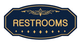 Victorian Restrooms Sign