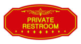 Victorian Private Restroom Sign