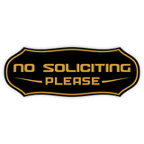 Stylish No Soliciting Sign