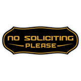 Stylish No Soliciting Sign