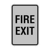 Portrait Round Fire Exit Sign