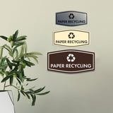 Fancy Paper Recycling Wall or Door Sign