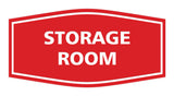Red / White Signs ByLITA Fancy Storage Room Sign