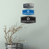 Fancy Paper Recycling Wall or Door Sign