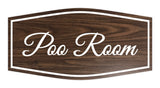 Signs ByLITA Fancy Poo Room Sign