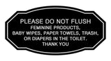 Victorian Please Do Not Flush Etiquette Sign