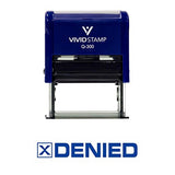 Denied Office Self-Inking Office Rubber Stamp