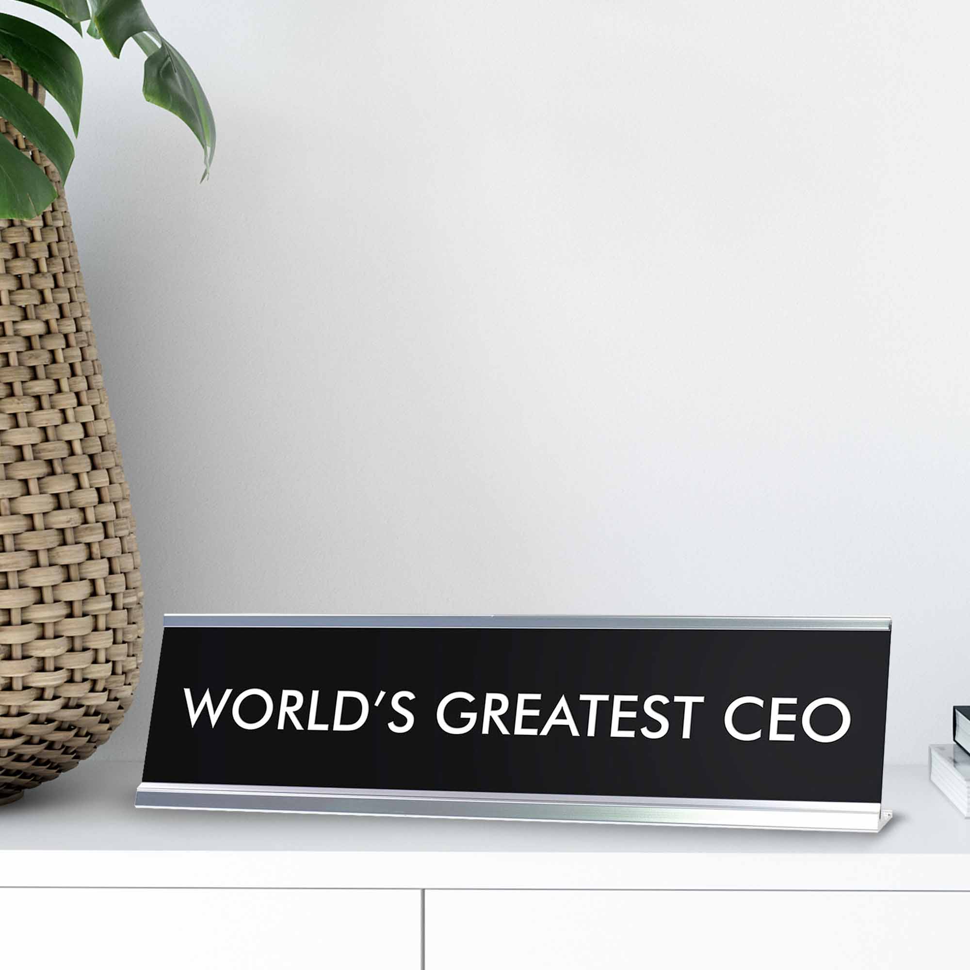 WORLD'S GREATEST CEO Novelty Desk Sign