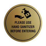 Circle Please Use Hand Sanitizer Before Entering Sign