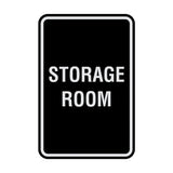 Portrait Round Storage Room Sign