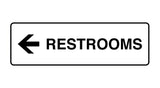 Signs ByLITA Standard RESTROOM (LEFT ARROW) Sign