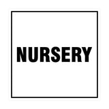Signs ByLITA Square Nursery Sign with Adhesive Tape, Mounts On Any Surface, Weather Resistant, Indoor/Outdoor Use