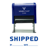 SHIPPED By Date Self Inking Rubber Stamp