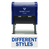 DIFFERENT STYLES Self-Inking Office Rubber Stamp