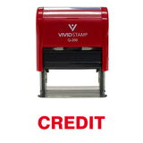 Credit Self Inking Rubber Stamp