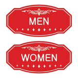 Victorian Men Women Sign Set