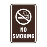 Portrait Round No Smoking Sign
