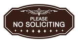 Victorian Please No Soliciting Sign