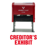 Creditor'S Exhibit Self Inking Rubber Stamp