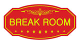 Victorian Break Room Sign