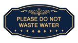 Victorian Please Do Not Waste Water Sign